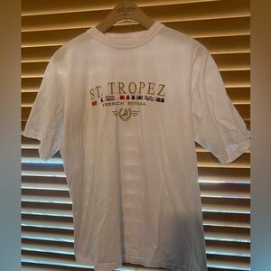 90s White ST. Tropez French Riviera Souvenir Tee